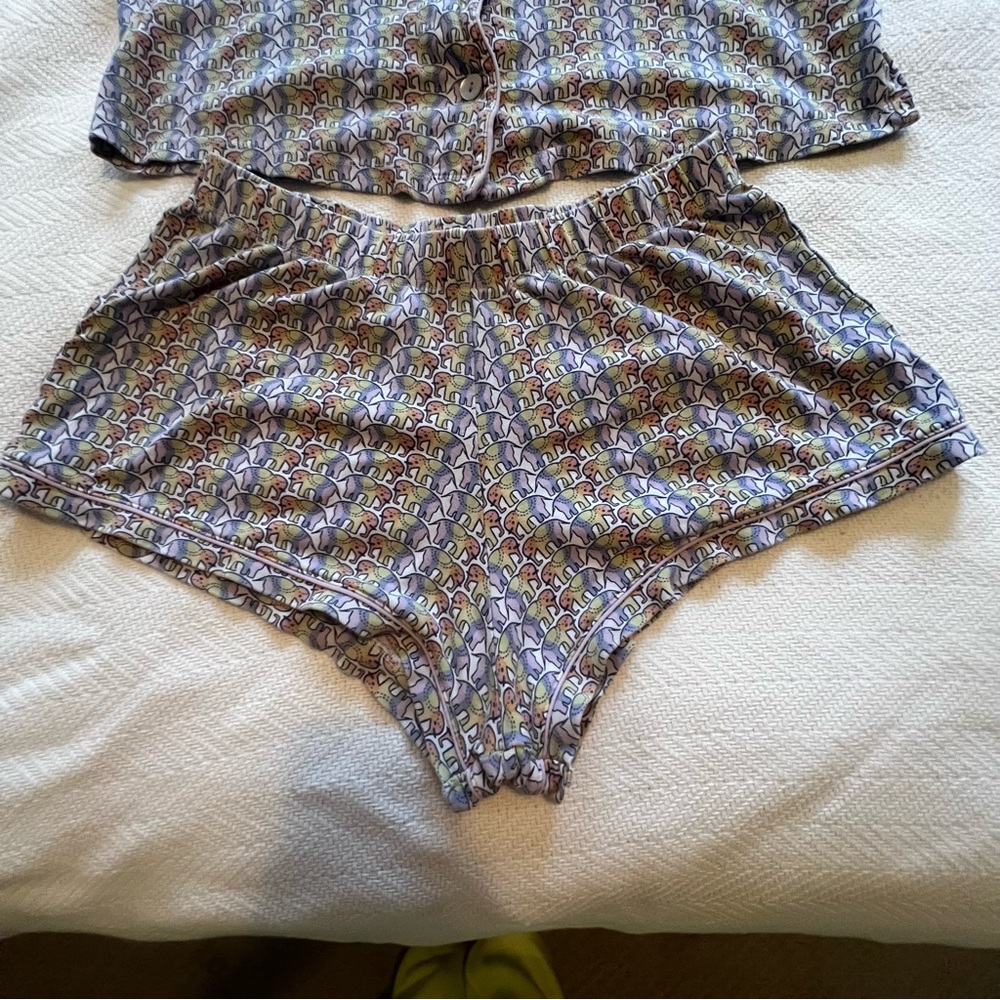 Rainbow Disco Elephant Roller Rabbit Polo Pajamas - Picture 3 of 6